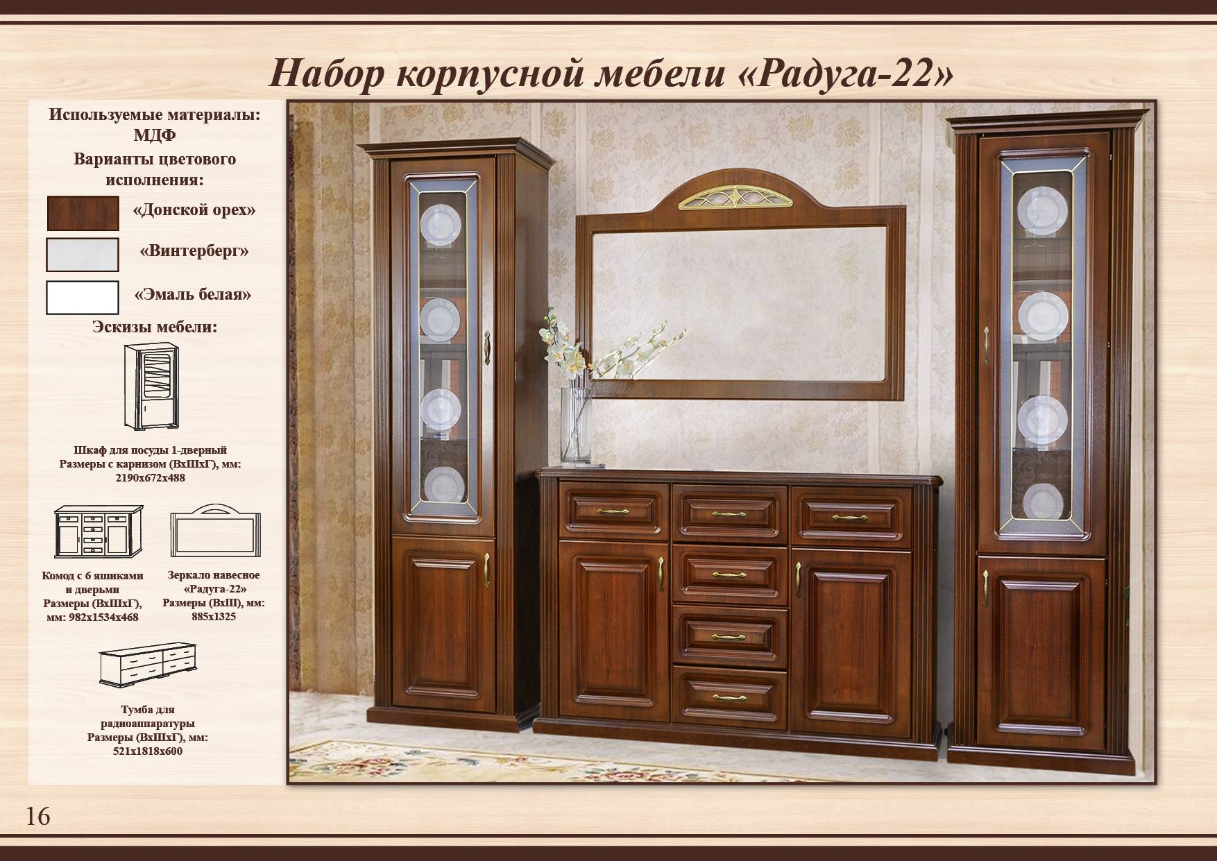 Современная стенка  по секциям 22я из Тамбова
